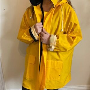 Vintage Yellow Raincoat